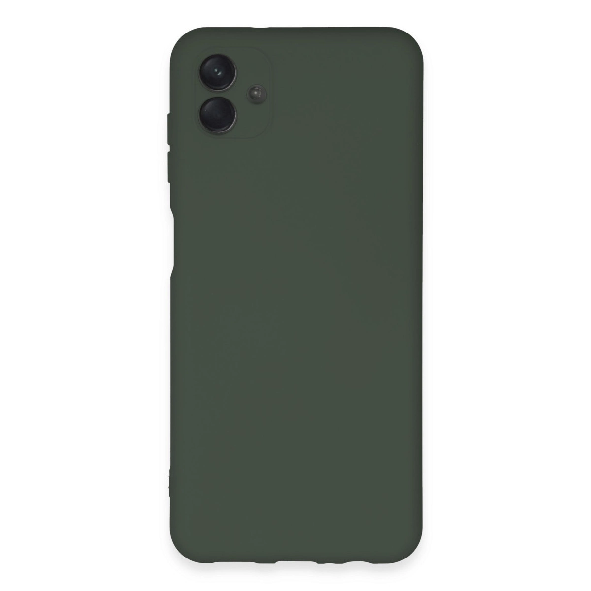 Samsung Galaxy A04e Kılıf Nano İçi Kadife Silikon - Koyu Yeşil