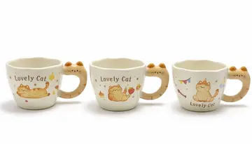 3d Kedi Figürlü Kupa Bardak