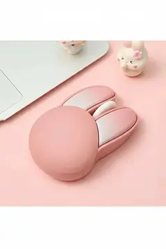 Tavşan Figürlü Kablosuz Mouse Pil Dahil Etiket Hediyeli Mavi