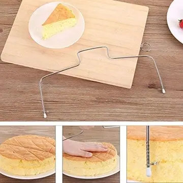 Paslanmaz Çelik Ayarlanabilir Pasta Dilimleyici – Çok Amaçlı Kesme Teli