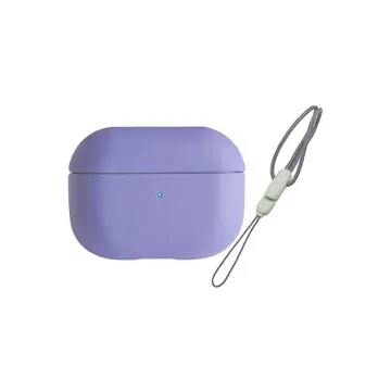 Airpods Pro 2 (2.nesil) 405 Deri Kılıf - Lila