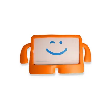 İpad 10.2 (7.nesil) Kılıf Karakter Tablet Silikon - Turuncu