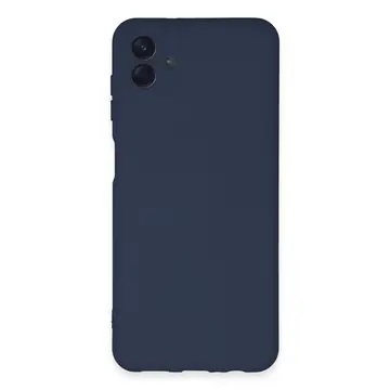 Samsung Galaxy A04e Kılıf Nano İçi Kadife Silikon - Lacivert