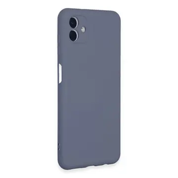Samsung Galaxy A04e Kılıf Nano İçi Kadife Silikon - Gri