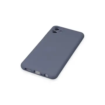 Samsung Galaxy A04e Kılıf Nano İçi Kadife Silikon - Gri