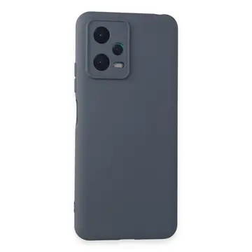 Xiaomi Redmi Note 12 5g Kılıf Nano İçi Kadife Silikon - Gri