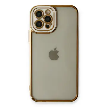 İphone 12 Pro Kılıf Liva Lens Silikon - Beyaz