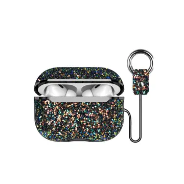 Onegif  Airpods 3 (3.nesil) Bright Simli Airpods Kapak - Siyah