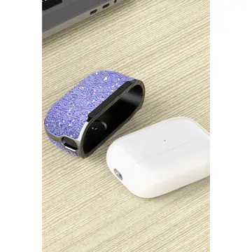 Onegif  Airpods Pro 2 (2.nesil) Bright Simli Airpods Kapak - Siyah