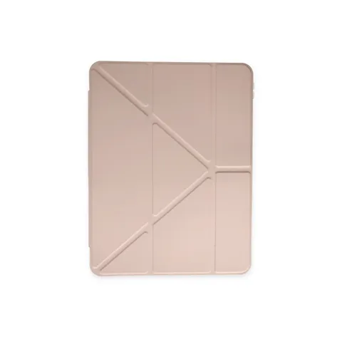 Samsung Galaxy T870 Tab S7 11 Kılıf Kalemlikli Mars Tablet Kılıfı - Rose Gold