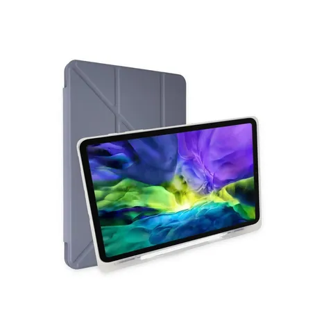 Samsung Galaxy P610 Tab S6 Lite 10.4 Kılıf Kalemlikli Mars Tablet Kılıfı - Lavender