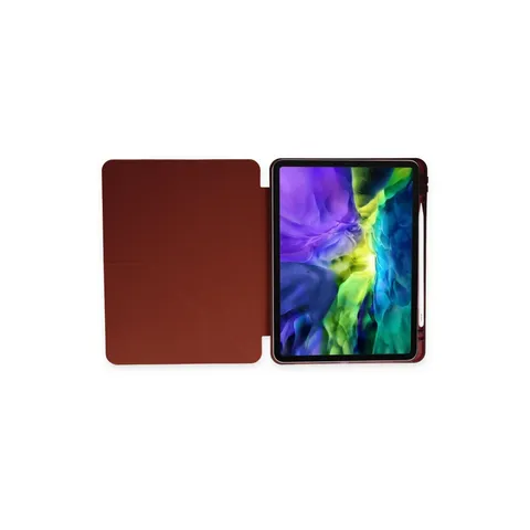 Samsung Galaxy X200 Tab A8 10.5 Kılıf Kalemlikli Mars Tablet Kılıfı - Mürdüm